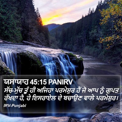 ਯਸਾਯਾਹ 45:15 PANIRV Bible Verse Image