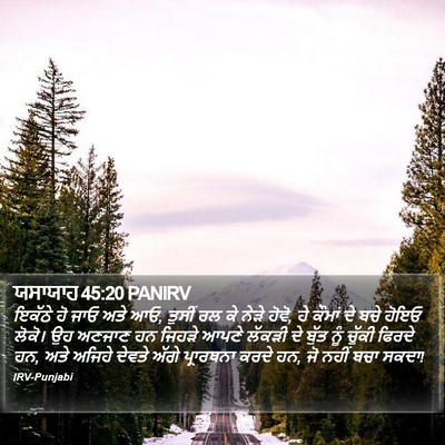 ਯਸਾਯਾਹ 45:20 PANIRV Bible Verse Image