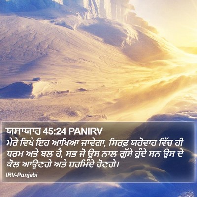 ਯਸਾਯਾਹ 45:24 PANIRV Bible Verse Image