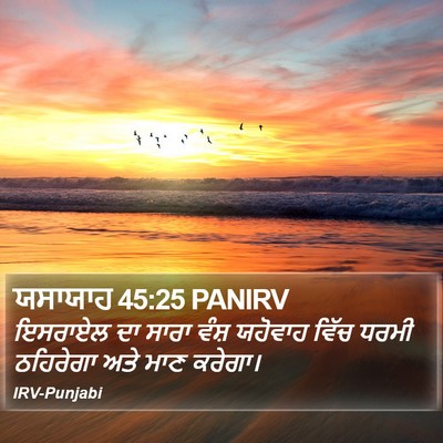 ਯਸਾਯਾਹ 45:25 PANIRV Bible Verse Image