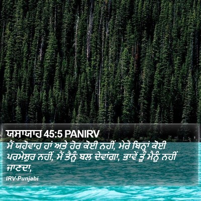 ਯਸਾਯਾਹ 45:5 PANIRV Bible Verse Image