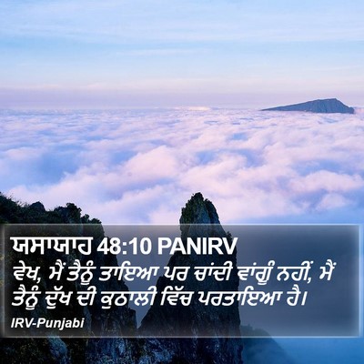 ਯਸਾਯਾਹ 48:10 PANIRV Bible Verse Image