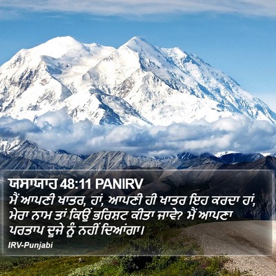ਯਸਾਯਾਹ 48:11 PANIRV Bible Verse Image
