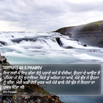 ਯਸਾਯਾਹ 48:5 PANIRV Bible Verse Image