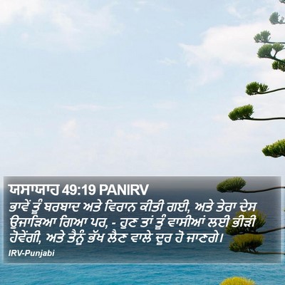 ਯਸਾਯਾਹ 49:19 PANIRV Bible Verse Image