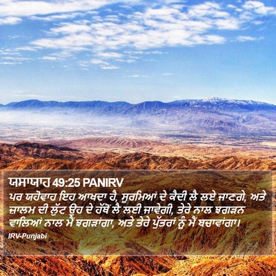 ਯਸਾਯਾਹ 49:25 PANIRV Bible Verse Image