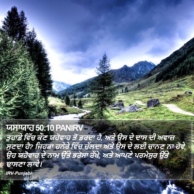ਯਸਾਯਾਹ 50:10 PANIRV Bible Verse Image