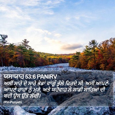 ਯਸਾਯਾਹ 53:6 PANIRV Bible Verse Image