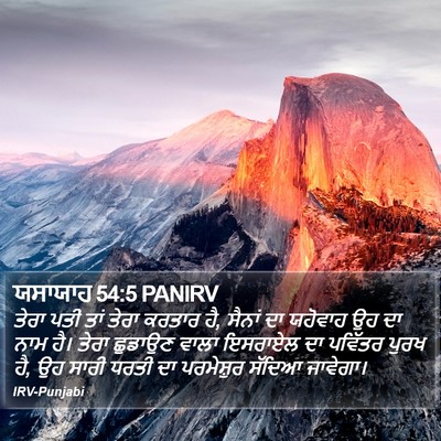 ਯਸਾਯਾਹ 54:5 PANIRV Bible Verse Image