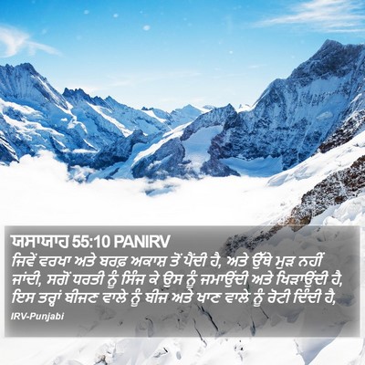 ਯਸਾਯਾਹ 55:10 PANIRV Bible Verse Image