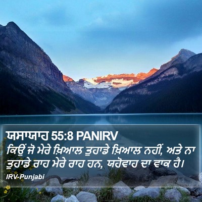 ਯਸਾਯਾਹ 55:8 PANIRV Bible Verse Image