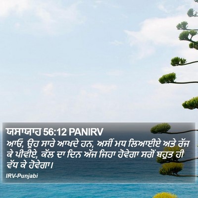 ਯਸਾਯਾਹ 56:12 PANIRV Bible Verse Image