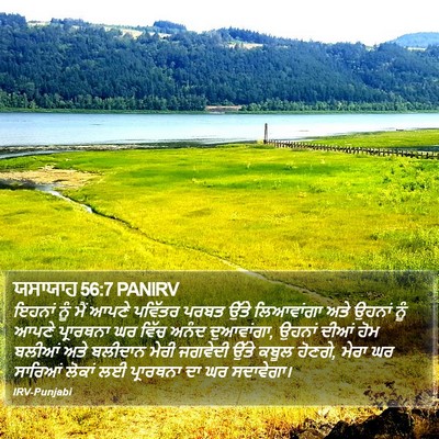 ਯਸਾਯਾਹ 56:7 PANIRV Bible Verse Image
