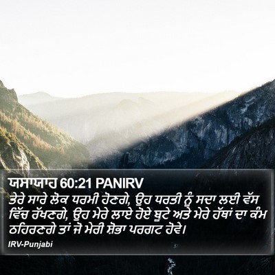 ਯਸਾਯਾਹ 60:21 PANIRV Bible Verse Image