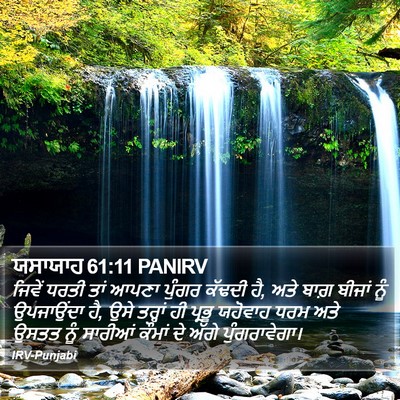 ਯਸਾਯਾਹ 61:11 PANIRV Bible Verse Image