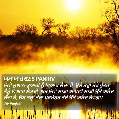 ਯਸਾਯਾਹ 62:5 PANIRV Bible Verse Image