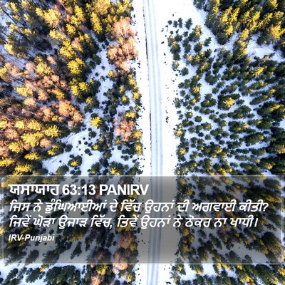 ਯਸਾਯਾਹ 63:13 PANIRV Bible Verse Image