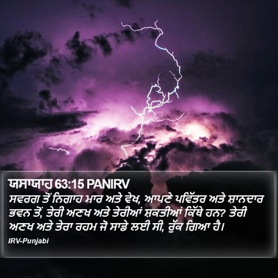 ਯਸਾਯਾਹ 63:15 PANIRV Bible Verse Image