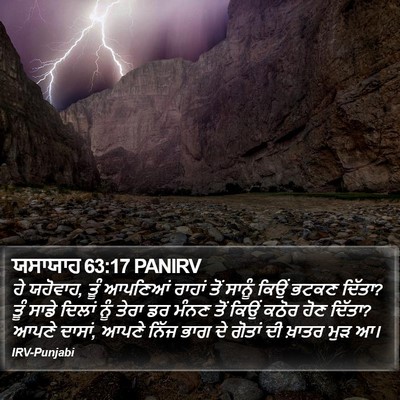 ਯਸਾਯਾਹ 63:17 PANIRV Bible Verse Image