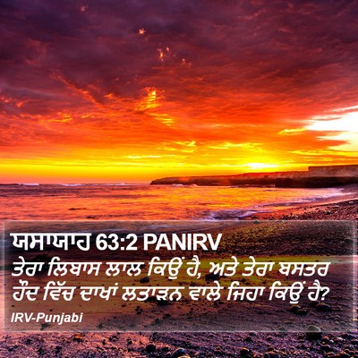 ਯਸਾਯਾਹ 63:2 PANIRV Bible Verse Image