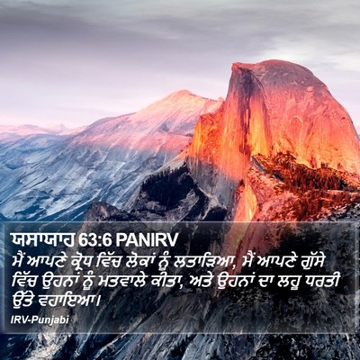 ਯਸਾਯਾਹ 63:6 PANIRV Bible Verse Image