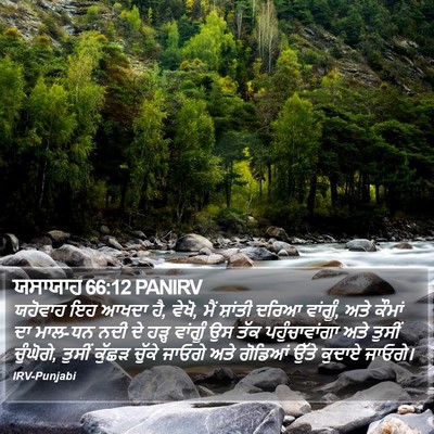 ਯਸਾਯਾਹ 66:12 PANIRV Bible Verse Image