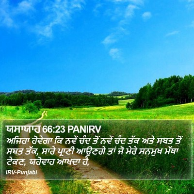 ਯਸਾਯਾਹ 66:23 PANIRV Bible Verse Image