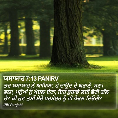 ਯਸਾਯਾਹ 7:13 PANIRV Bible Verse Image