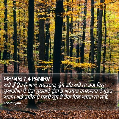 ਯਸਾਯਾਹ 7:4 PANIRV Bible Verse Image