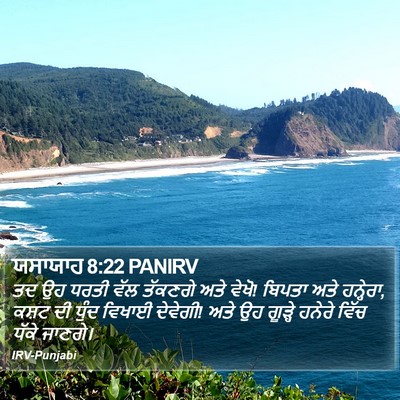 ਯਸਾਯਾਹ 8:22 PANIRV Bible Verse Image