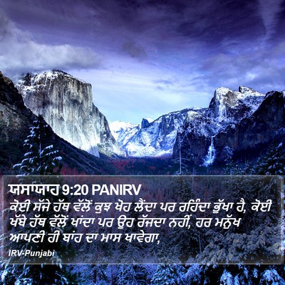 ਯਸਾਯਾਹ 9:20 PANIRV Bible Verse Image