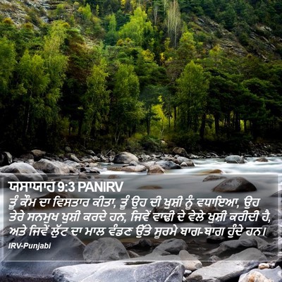 ਯਸਾਯਾਹ 9:3 PANIRV Bible Verse Image