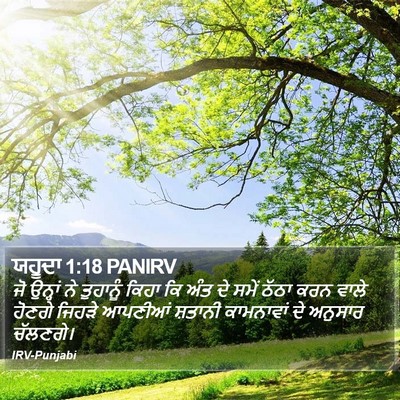 ਯਹੂਦਾ 1:18 PANIRV Bible Verse Image
