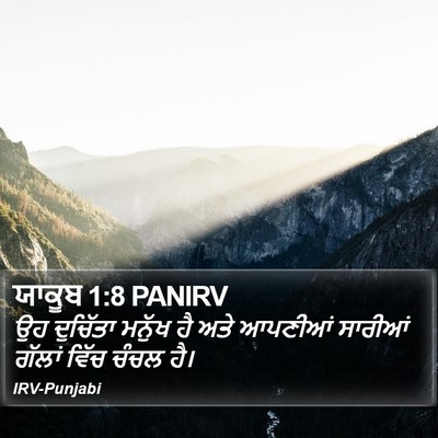 ਯਾਕੂਬ 1:8 PANIRV Bible Verse Image