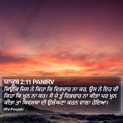 ਯਾਕੂਬ 2:11 PANIRV Bible Verse Image
