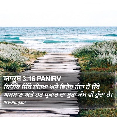 ਯਾਕੂਬ 3:16 PANIRV Bible Verse Image