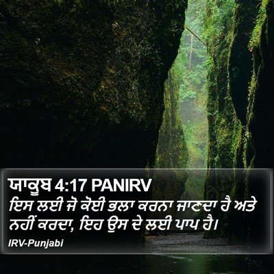 ਯਾਕੂਬ 4:17 PANIRV Bible Verse Image