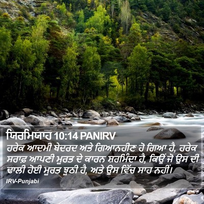 ਯਿਰਮਿਯਾਹ 10:14 PANIRV Bible Verse Image