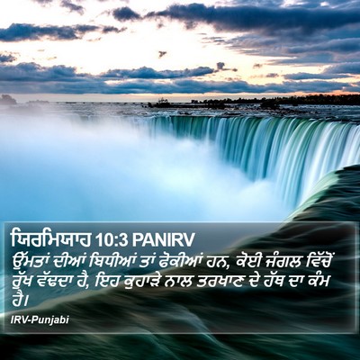 ਯਿਰਮਿਯਾਹ 10:3 PANIRV Bible Verse Image