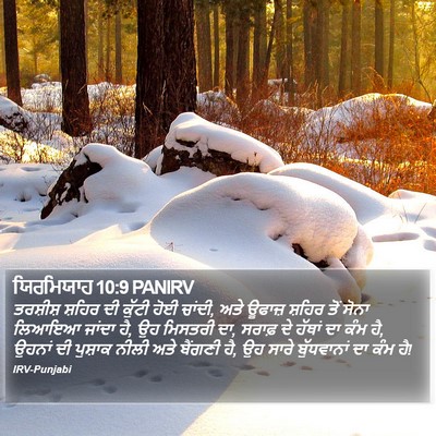ਯਿਰਮਿਯਾਹ 10:9 PANIRV Bible Verse Image