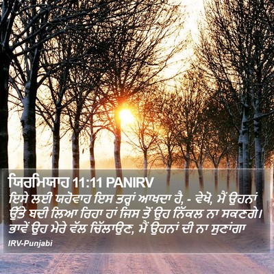 ਯਿਰਮਿਯਾਹ 11:11 PANIRV Bible Verse Image