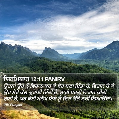 ਯਿਰਮਿਯਾਹ 12:11 PANIRV Bible Verse Image
