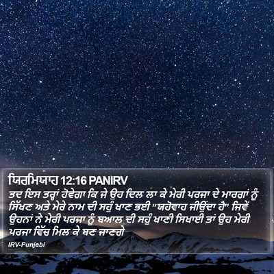 ਯਿਰਮਿਯਾਹ 12:16 PANIRV Bible Verse Image