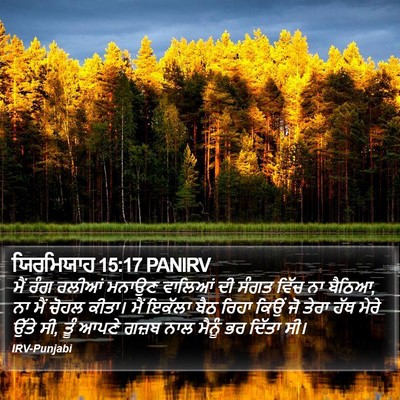 ਯਿਰਮਿਯਾਹ 15:17 PANIRV Bible Verse Image