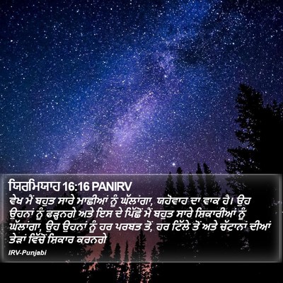 ਯਿਰਮਿਯਾਹ 16:16 PANIRV Bible Verse Image