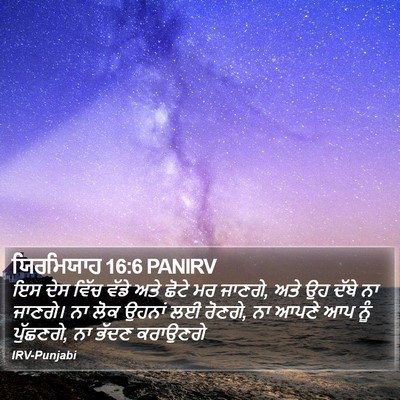 ਯਿਰਮਿਯਾਹ 16:6 PANIRV Bible Verse Image