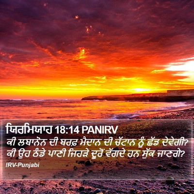 ਯਿਰਮਿਯਾਹ 18:14 PANIRV Bible Verse Image