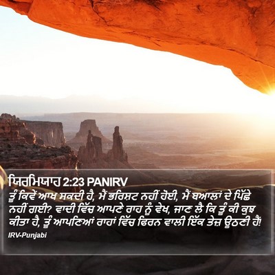 ਯਿਰਮਿਯਾਹ 2:23 PANIRV Bible Verse Image
