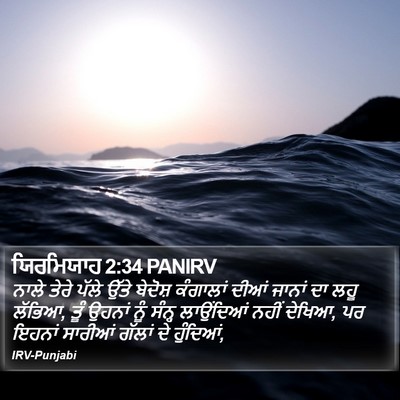 ਯਿਰਮਿਯਾਹ 2:34 PANIRV Bible Verse Image