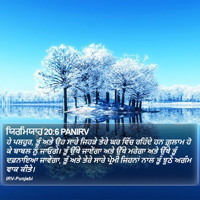 ਯਿਰਮਿਯਾਹ 20:6 PANIRV Bible Verse Image